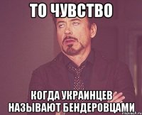 то чувство когда украинцев называют бендеровцами