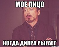 Мое лицо Когда Дияра рыгает