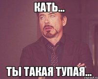 Кать... Ты такая тупая...