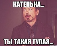 Катенька... Ты такая тупая...