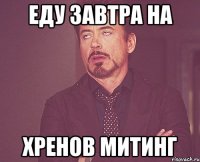 Еду завтра на Хренов митинг