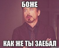 боже как же ты заебал