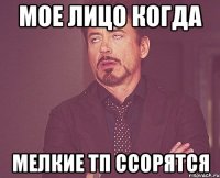 МОЕ ЛИЦО КОГДА МЕЛКИЕ ТП ССОРЯТСЯ