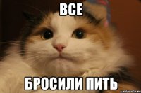 все бросили пить