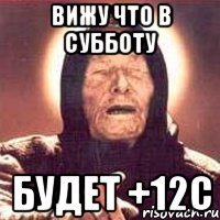 вижу что в субботу будет +12С