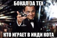 Бокал за тех кто играет в инди кота