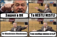 Зашел в ВК Та NESTLI NESTLI Тот Bloodstones Bloodstones У вас вообще имена есть!?