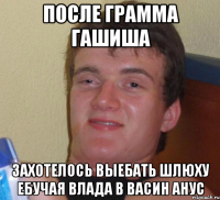 ПОСЛЕ ГРАММА ГАШИША ЗАХОТЕЛОСЬ ВЫЕБАТЬ ШЛЮХУ ЕБУЧАЯ ВЛАДА В ВАСИН АНУС