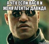 А что если Вася и Женя агенты Давида 