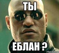 ты еблан ?