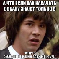 А что если как накачать собаку знают только в "Спорт с собакой.Вейтпуллинг,аджилит,IPO,VPG"