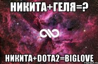 Никита+Геля=? Никита+DOTA2=BIGLOVE