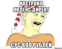 Настроил Яндекс.Директ CPC 800 рублей