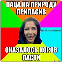 паца на природу приласив оказалось коров пасти