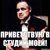 Приветствую в студии моей!