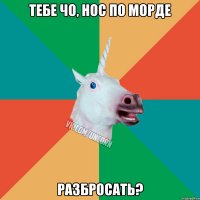 ТЕБЕ ЧО, НОС ПО МОРДЕ РАЗБРОСАТЬ?