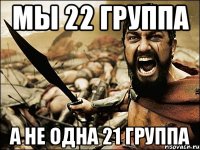 Мы 22 группа а не одна 21 группа