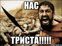 НАС ТРИСТА!!!!!