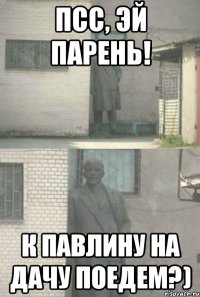 Псс, Эй Парень! К Павлину на дачу поедем?)