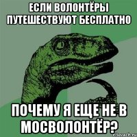 ЕСЛИ ВОЛОНТЁРЫ ПУТЕШЕСТВУЮТ БЕСПЛАТНО ПОЧЕМУ Я ЕЩЕ НЕ В МОСВОЛОНТЁР?