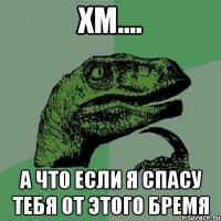 хм.... а что если я спасу тебя от этого бремя