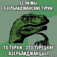 Если мы азербайджанские турки, то турки - это турецкие азербайджанцы?