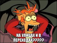  на улицах и в переходах?????