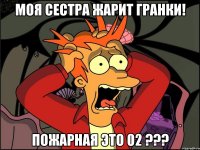 МОЯ СЕСТРА ЖАРИТ ГРАНКИ! ПОЖАРНАЯ ЭТО 02 ???