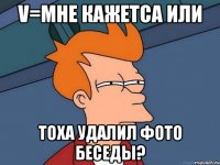 v=Мне кажетса или Тоха удалил фото беседы?