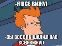 -Я все вижу! -Вы все слышали,я вас всех вижу))