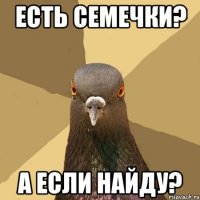 Есть семечки? А если найду?