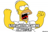  Бля!Диплом сам не пишется!