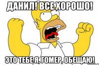 Данил! все хорошо! это тебе я, Гомер, обещаю!