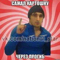 Сажал картошку через прогиб