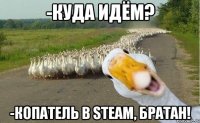 -Куда идём? -Копатель в Steam, братан!