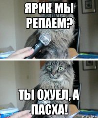 Ярик мы репаем? Ты охуел, а пасха!