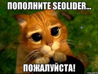 Пополните SeoLider... Пожалуйста!