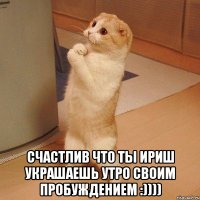  СЧАСТЛИВ ЧТО ТЫ ИРИШ УКРАШАЕШЬ УТРО СВОИМ ПРОБУЖДЕНИЕМ :))))