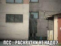  псс... раскрутки не надо?