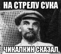 На стрелу сука чикалкин сказал