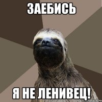 ЗАЕБИСЬ Я НЕ ЛЕНИВЕЦ!