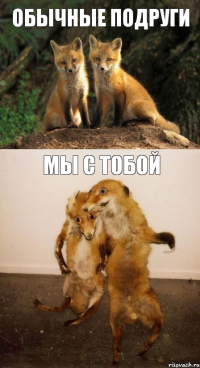 Обычные подруги Мы с тобой