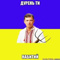 дурень ти набитий