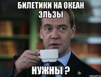 Билетики на океан эльзы нужны ?