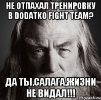 НЕ ОТПАХАЛ ТРЕНИРОВКУ В DODATKO FIGHT TEAM? ДА ТЫ,САЛАГА,ЖИЗНИ НЕ ВИДАЛ!!!