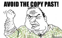 Avoid the copy past!