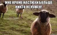 мне кроме Настюхи больше никто не нужен! 