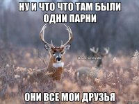 ну и что что там были одни парни они все мои друзья