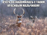 Вчера познакомилась с таким красивым мальчиком! 