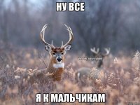 ну все я к мальчикам